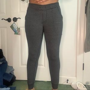 Gray sweatpant joggers